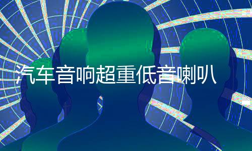 汽车音响超重低音喇叭 丹麦10寸低音喇叭12寸重低音炮双磁双音圈下载