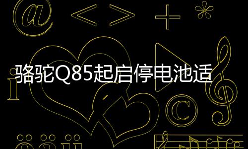 骆驼Q85起启停电池适配雷凌马自达CX4/5昂克赛拉本田CRV汽车电瓶下载
